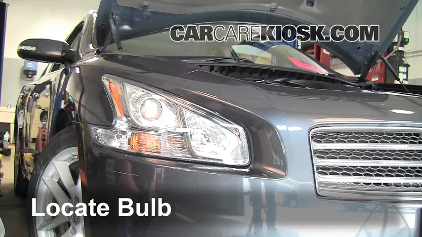 2009 Nissan Maxima S 3.5L V6 Lights Headlight (replace bulb)